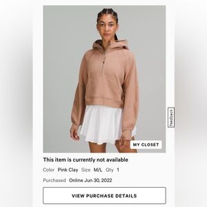 Lululemon Half Zip Scuba